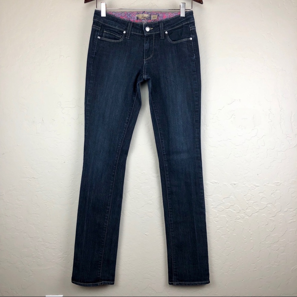 Paige Skyline Straight Jeans Dark Wash Size 25